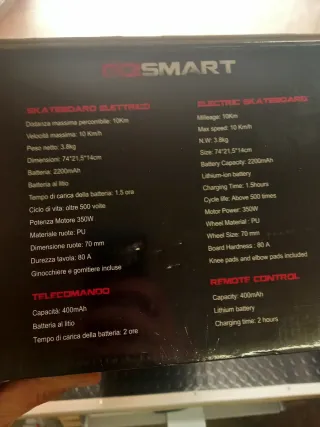 Skateboard elettrico con acceleratore
