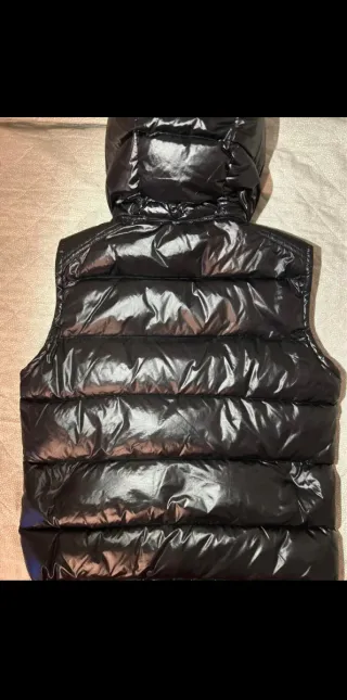 Moncler Gilet con Cappuccio Nero