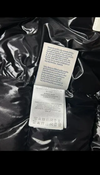 Moncler Gilet con Cappuccio Nero