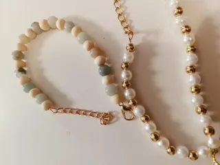 Bracciale perle e cuore LOVE