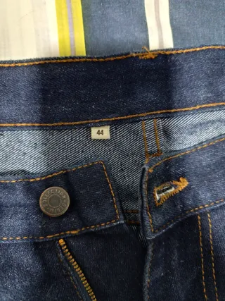 Vaqueros Hombre Azul