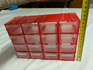 Organizador de cajones rojo