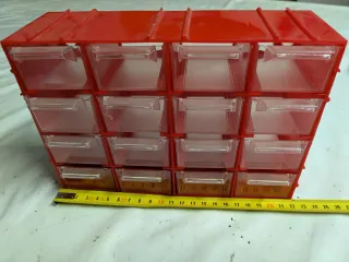 Organizador de cajones rojo