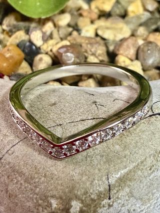 Lujo! Anillo Plata 925 Moissanitas