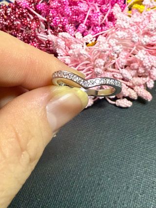 Lujo! Anillo Plata 925 Moissanitas