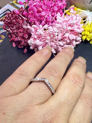 Lujo! Anillo Plata 925 Moissanitas