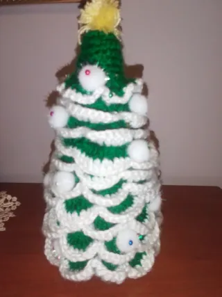 Statuetta albero Natale uncinetto