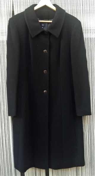 Abrigo Lana Cashemire Negro T.46