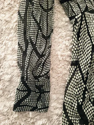 Vestido Massimo Dutti Negro y Blanco