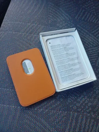 Cartera iPhone Cuero MagSafe Naranja