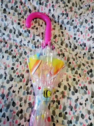Paraguas infantil transparente