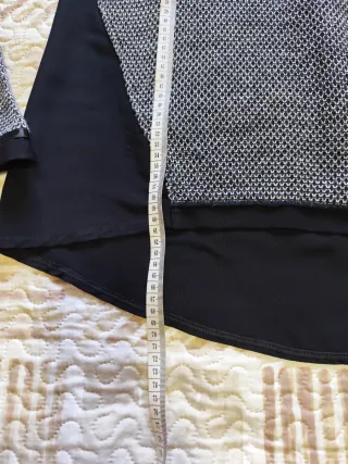 Blusa jersey mujer negro