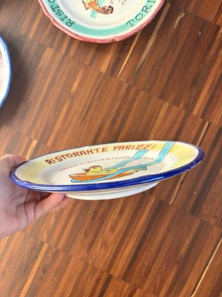 6 Piatti Ceramica Dipinti A Mano Ristoranti Italia