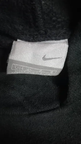 Felpa Nike Nera con Logo Oro