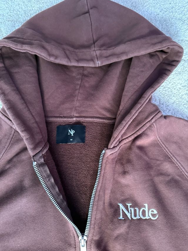 Sudadera Nude Project Cremallera Marrón