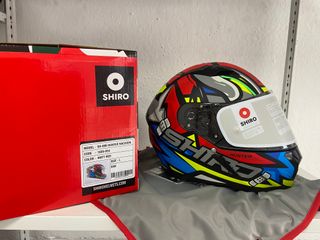 Casco Shiro Hunter Racoon Matt Red NUEVO