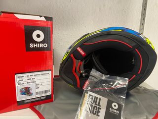 Casco Shiro Hunter Racoon Matt Red NUEVO