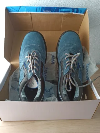 Zapatos de Seguridad Azules y Grises