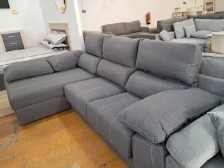 Sofá Chaislongue Firdays Gris Tela