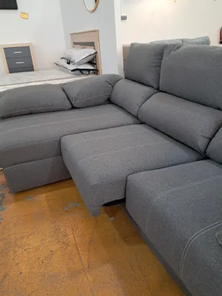 Sofá Chaislongue Firdays Gris Tela