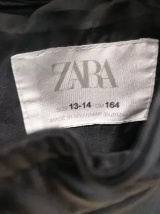 Chaqueta polipiel negra