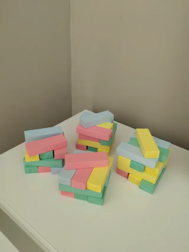 Juego de bloques de madera