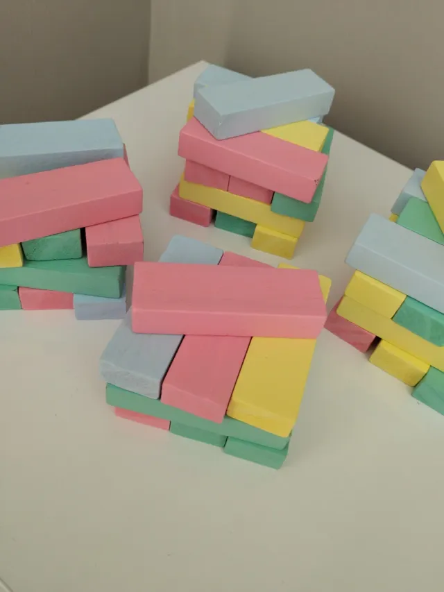 Juego de bloques de madera