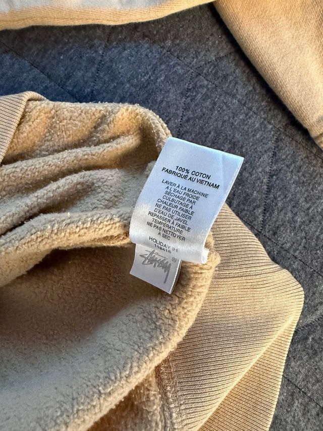 Sudadera sin capucha Stussy Beige