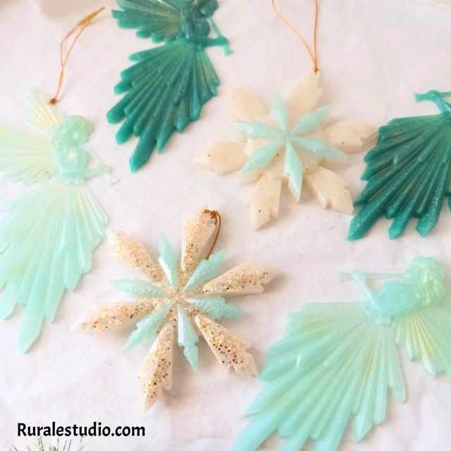 Lote 6 adornos para el árbol de Navidad