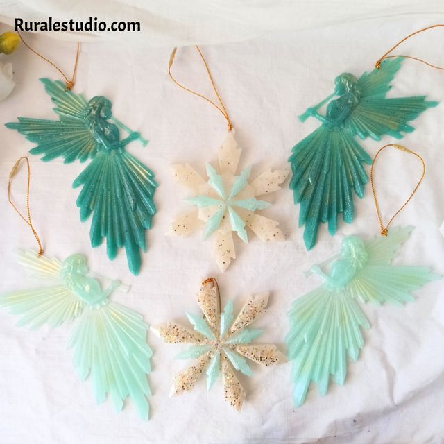 Lote 6 adornos para el árbol de Navidad