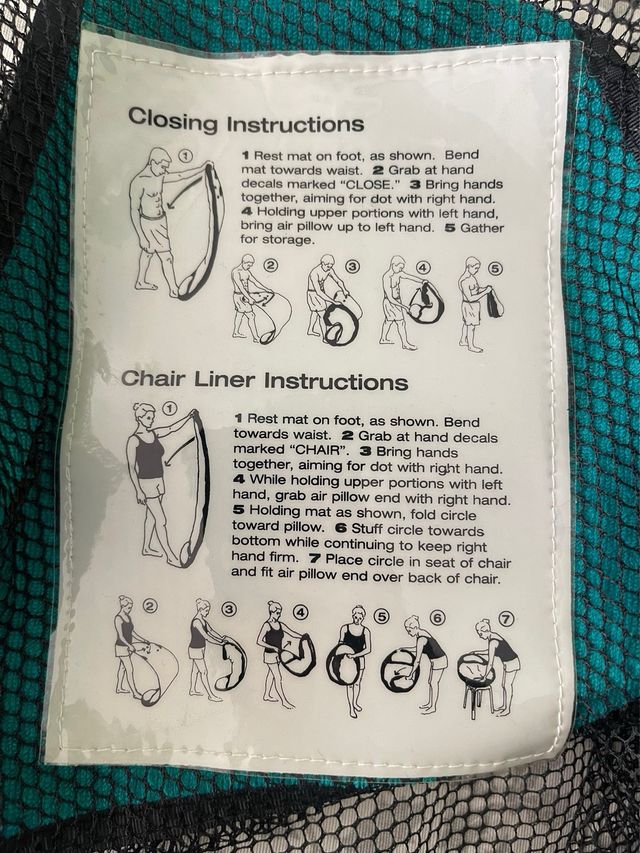 Toalla de playa Snap-2-it plegable