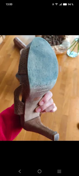 Sandalias Penélope Piel Beige/Marrón