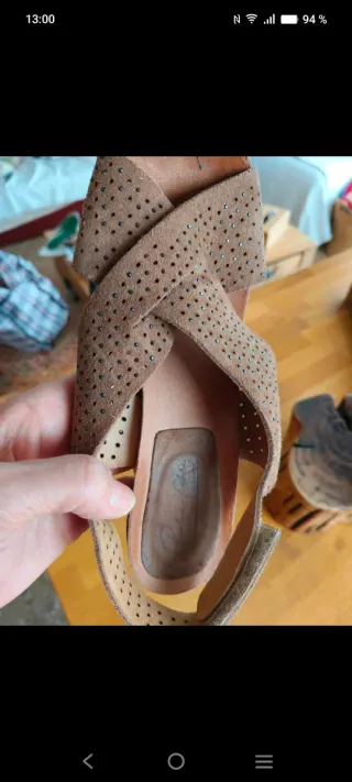 Sandalias Penélope Piel Beige/Marrón