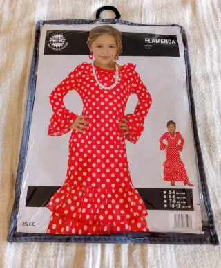 Disfraz Flamenca Niña 10/12 Años