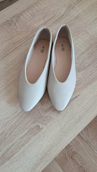 Bailarinas beige talla 36 de piel