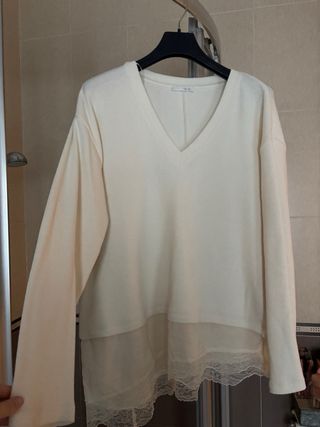 Jersey Zara Blanco