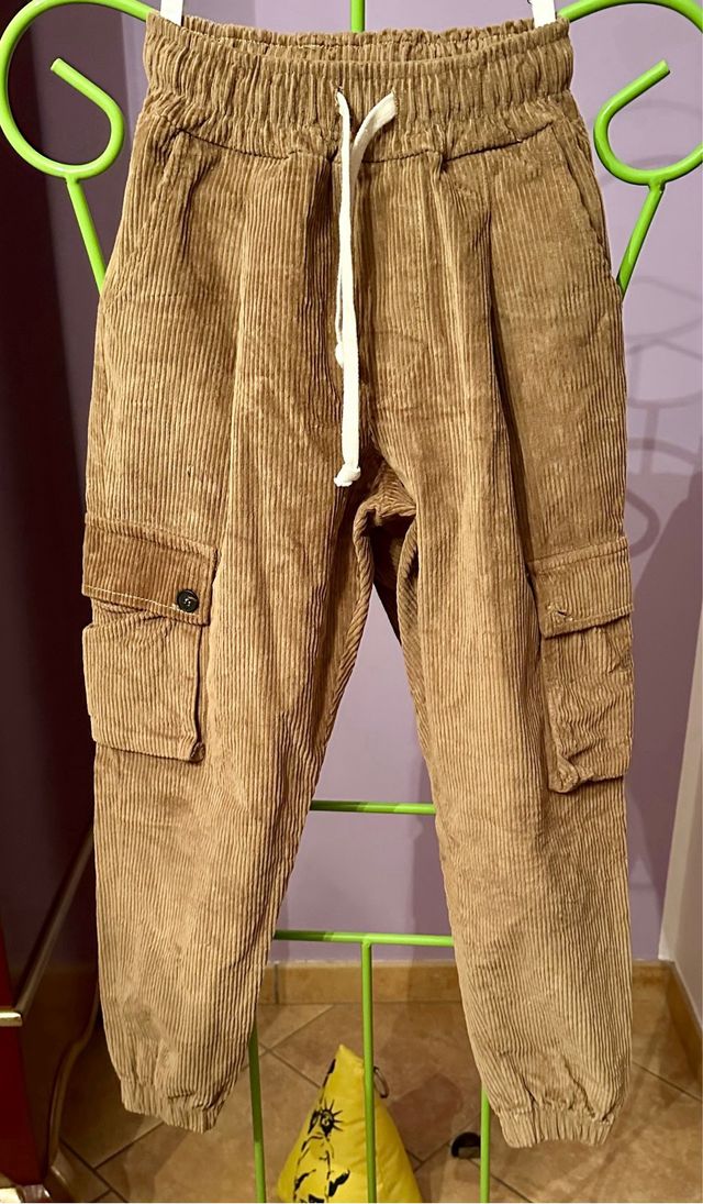 Pantaloni in velluto a coste per bambino 10 anni