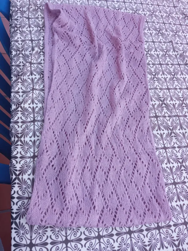 Bufanda de mujer rosa y morada