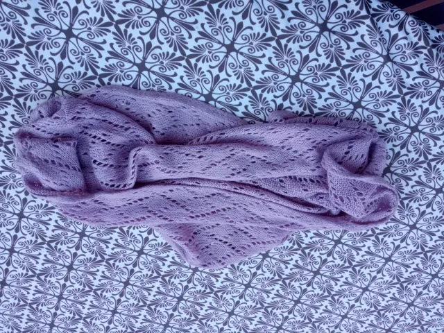 Bufanda de mujer rosa y morada