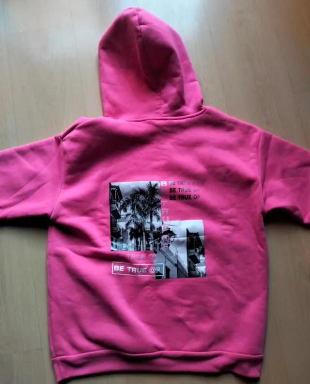 Sudadera rosa talla L