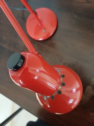 Lampada da tavolo vintage rossa