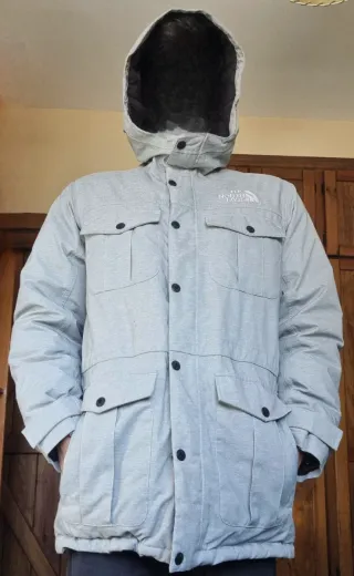 The North Face Chaquetón Plumas Hyvent Gris