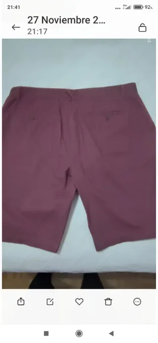 Pantalón corto de Cedar Wood State burdeos