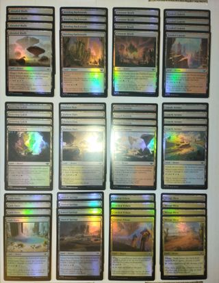 48 Foil Bico Lands Deserts Damage OTJ Magic MTG