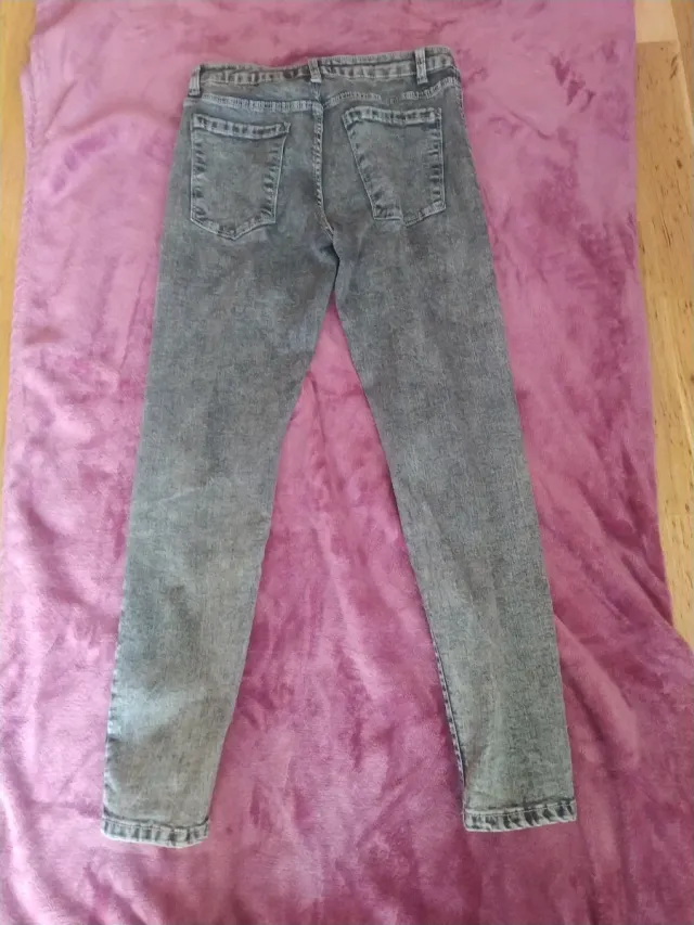 Pantalón vaquero gris chica Talla 38
