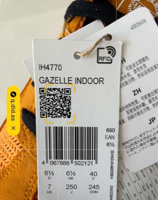 Zapatillas Adidas Gazelle Indoor Naranja