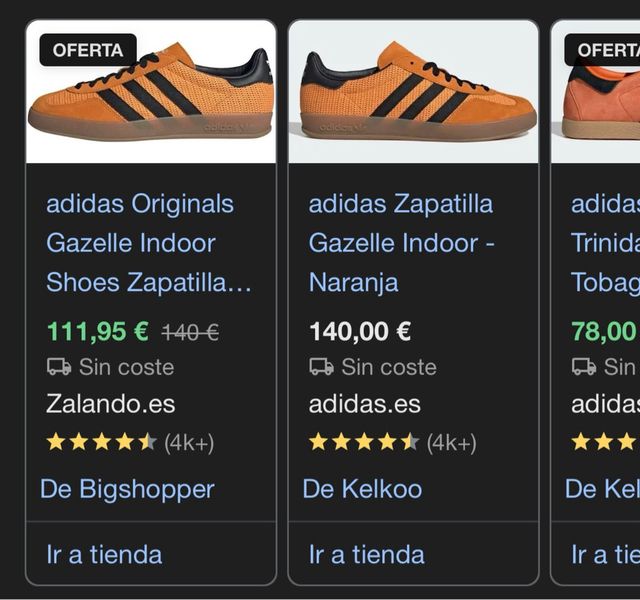Zapatillas Adidas Gazelle Indoor Naranja