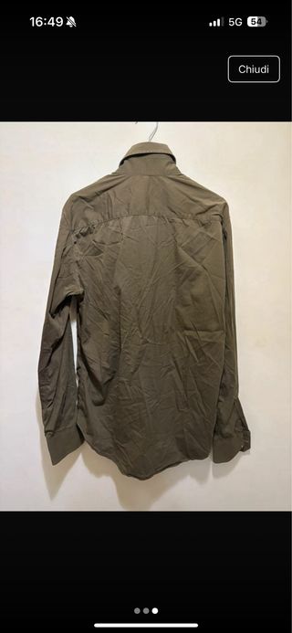 Camicia Gucci verde oliva taglia M