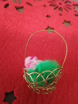 Mini cestino vintage per collezionismo