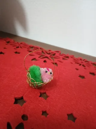 Mini cestino vintage per collezionismo